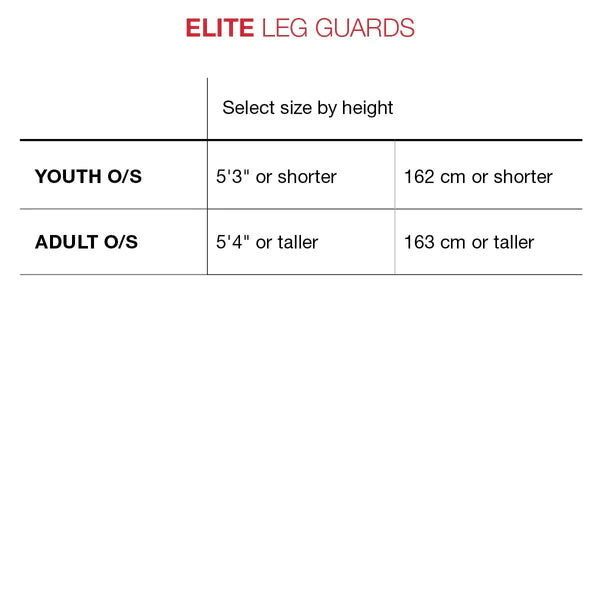 Youth Elite Batter's Leg Guard - Right-Handed Hitters